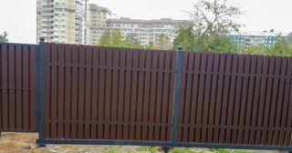 Купить распашные ворота из штакетника Кирово-Чепецк, цена от 2719 руб.